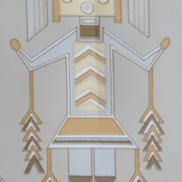 Anthony Paine Skemo Scarf Made in Italy Polyester Northwest Coast Retro - Picture 6 of 11